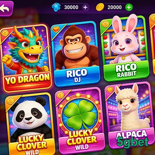 Slots personalizados disponíveis no 5gbet com diversos temas.