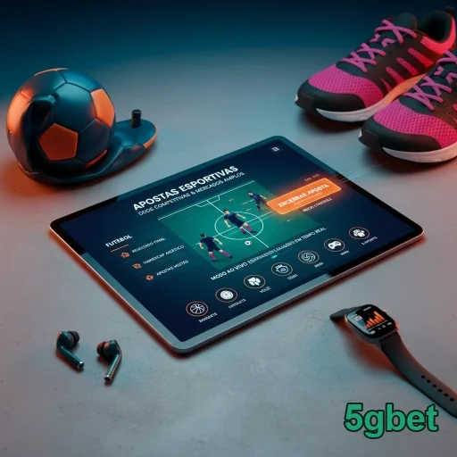 5gbet exibe interface de apostas esportivas em dispositivo móvel.