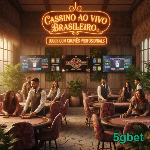 Ambiente do cassino ao vivo 5gbet com crupiês profissionais.