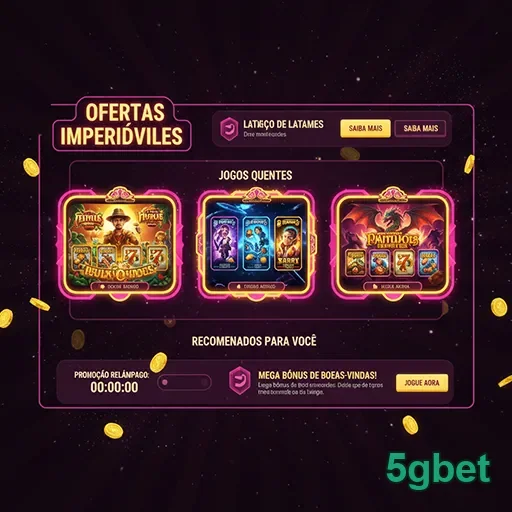 Tela do aplicativo 5gbet com ofertas VIP e jogos em destaque.