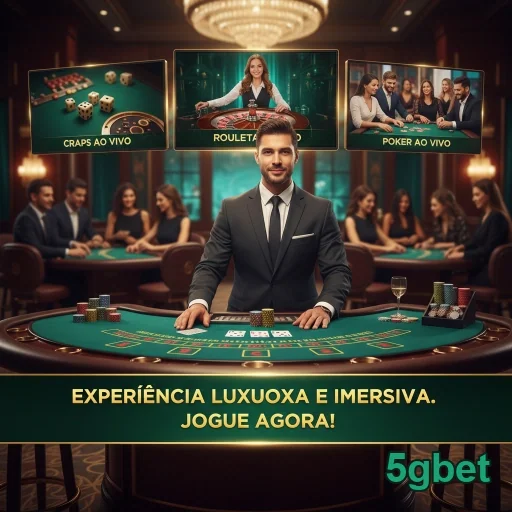 Jogador em mesa de jogo ao vivo na 5gbet com roleta e poker.