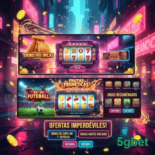 Slots vibrantes da 5gbet com temas variados e promoções.