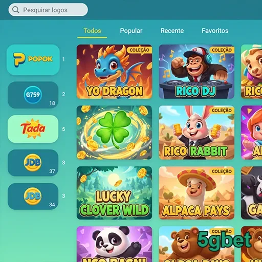 Tela do suporte VIP da 5gbet com jogos populares destacados.